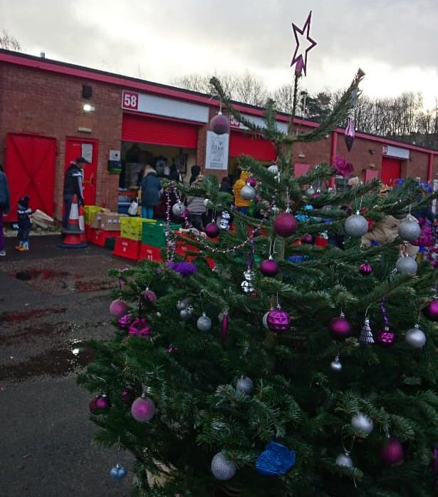 Christmas Tree outside the Sharehouse
